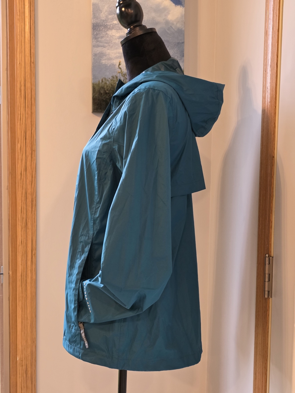 Boulder Gear Stratus Rain Jacket in a Deep Lagoon Teal/Turquoise -Women's Large - Picture 2 of 12